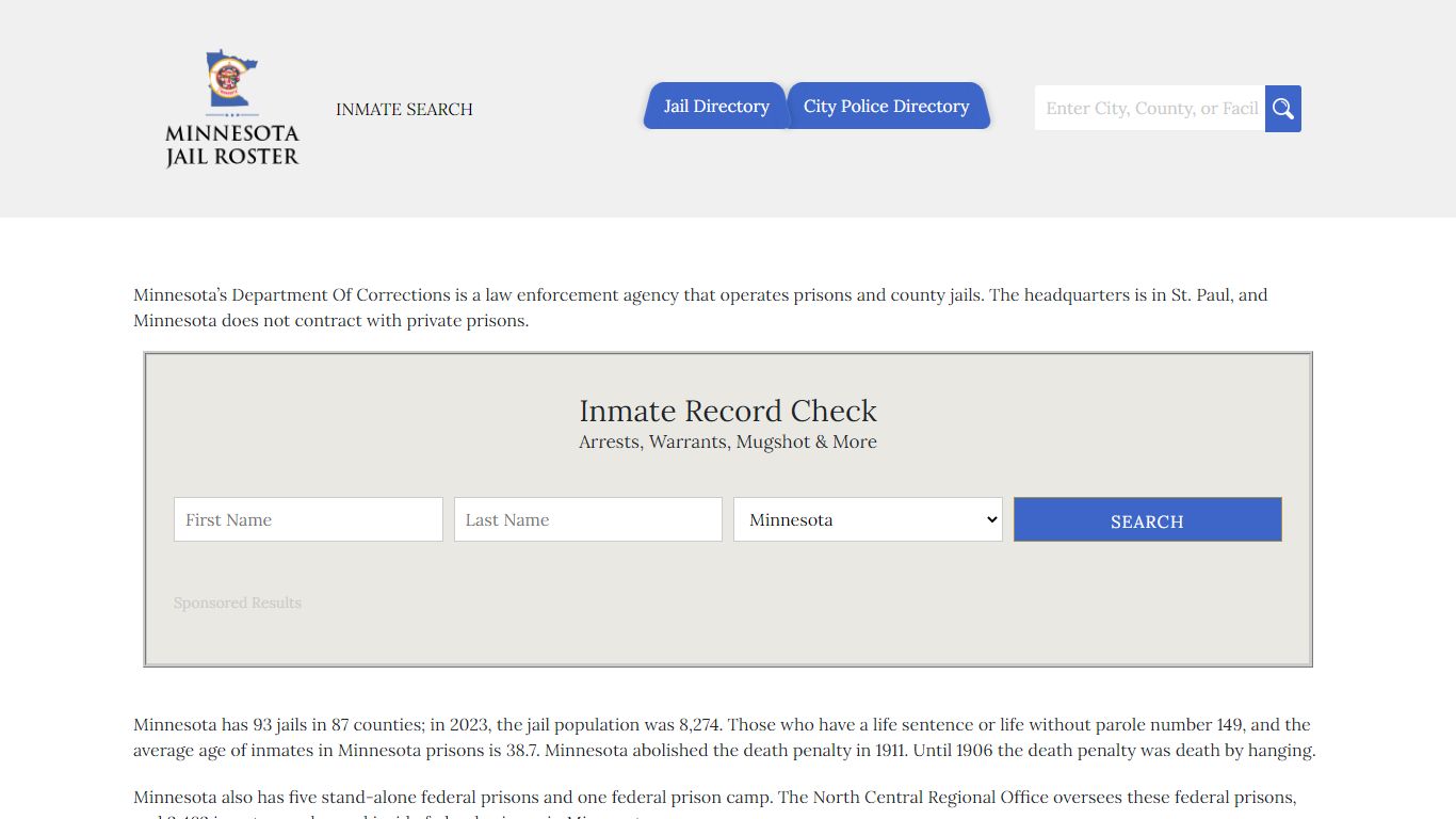 Jail Roster Search | Inmate Search in Minnesota