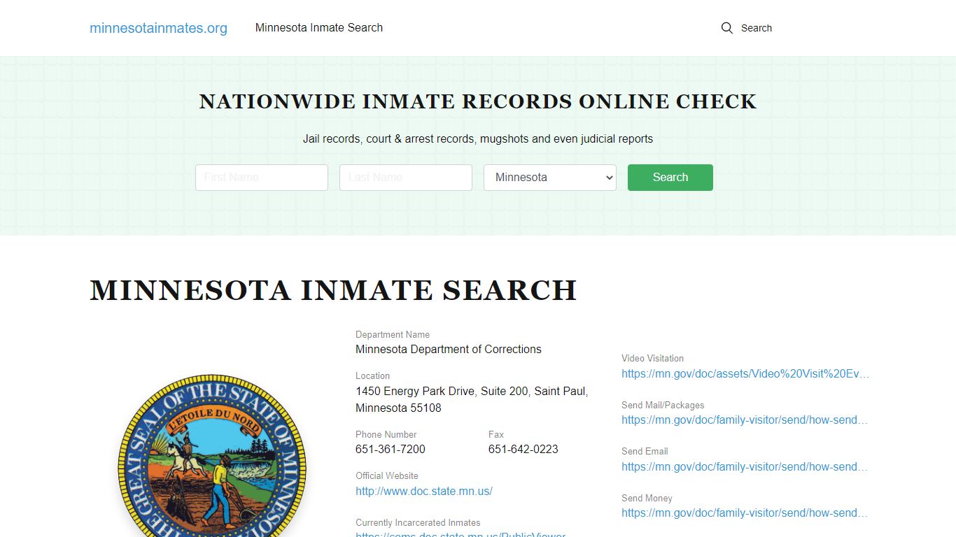 Minnesota Offender Lookup - MN DOC Inmates